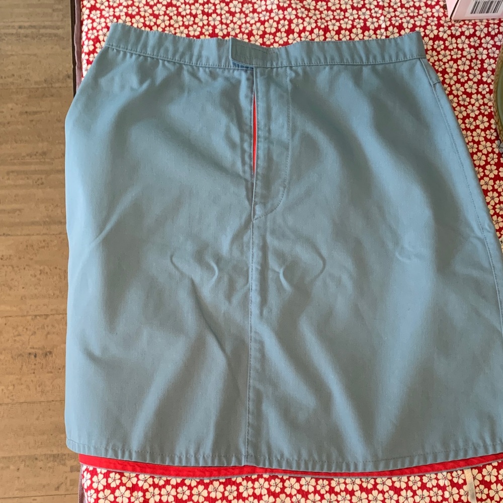 Classic A-Line Blue Skirt - Women's